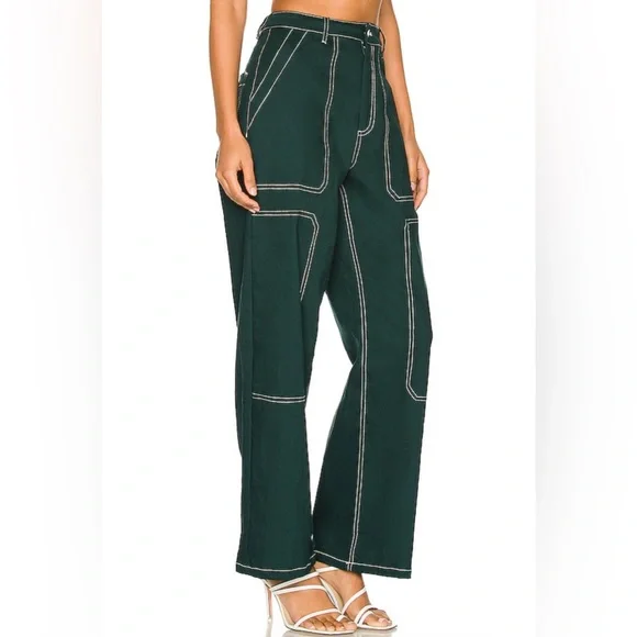 BY.DYLN Cooper Jeans Y2K Cotton Wide Leg Pants Jeans High Hi Waist M 28” 29” Y2K - Picture 2 of 6